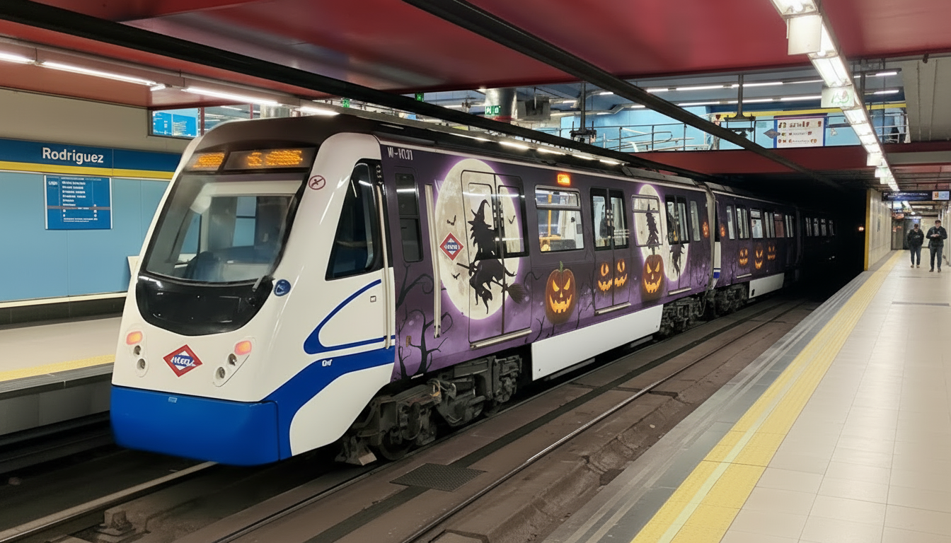Technical vinyl for Metro Halloween transport
